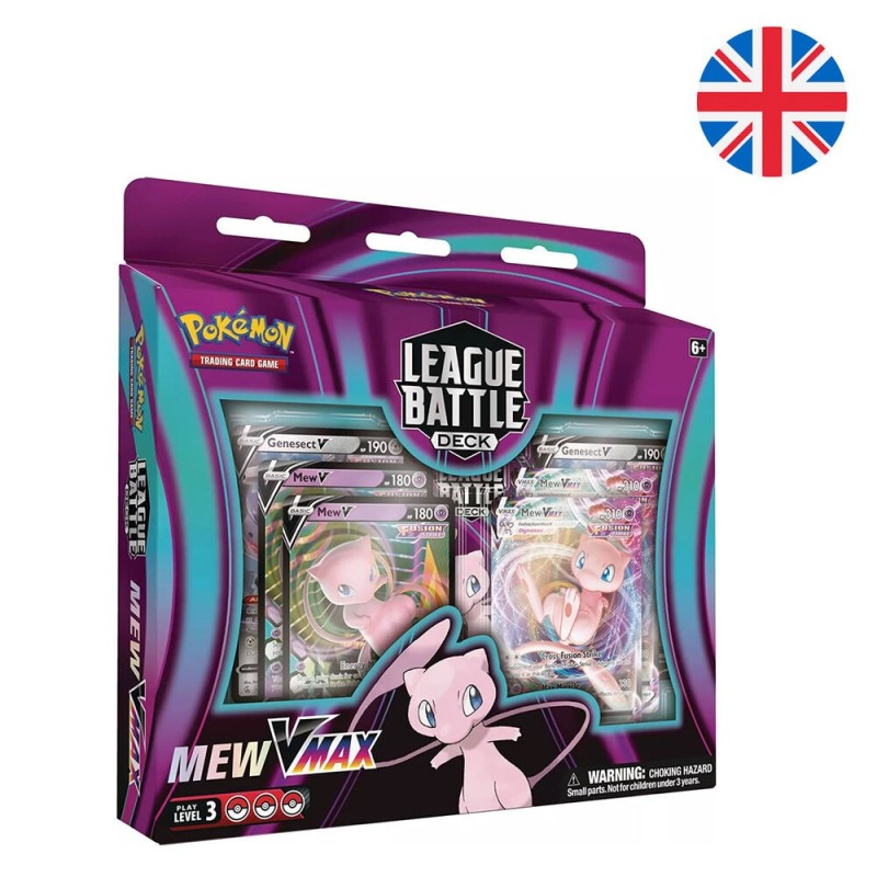 Baraja juego cartas coleccionables Mew VMax Pokemon ingles