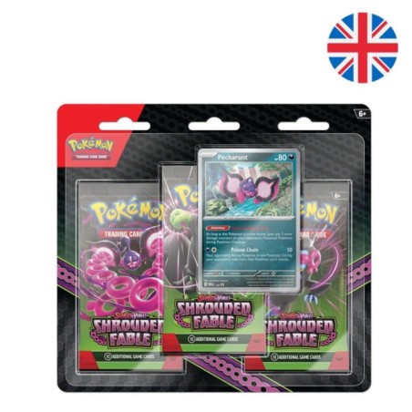 Blister juego cartas coleccionables Shrouded Fable Pokemon ingles