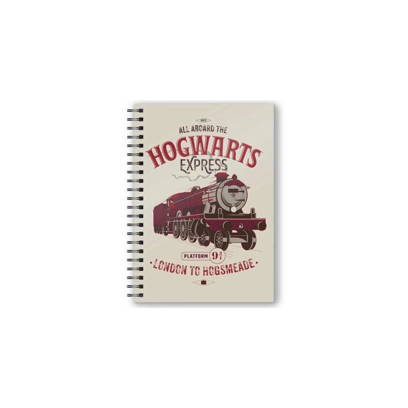 Cuaderno A5 3D All Aboard The Hogwarts Express Harry Potter