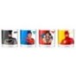 Set 4 mini vasos Superheroes DC Comics