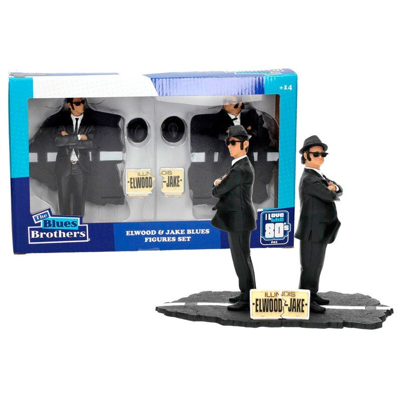 Blister 2 figuras Jake and Elwood Blues Brothers 18cm
